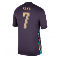Camisa de time de futebol Inglaterra Bukayo Saka #7 Replicas 2º Equipamento Europeu 2024 Manga Curta